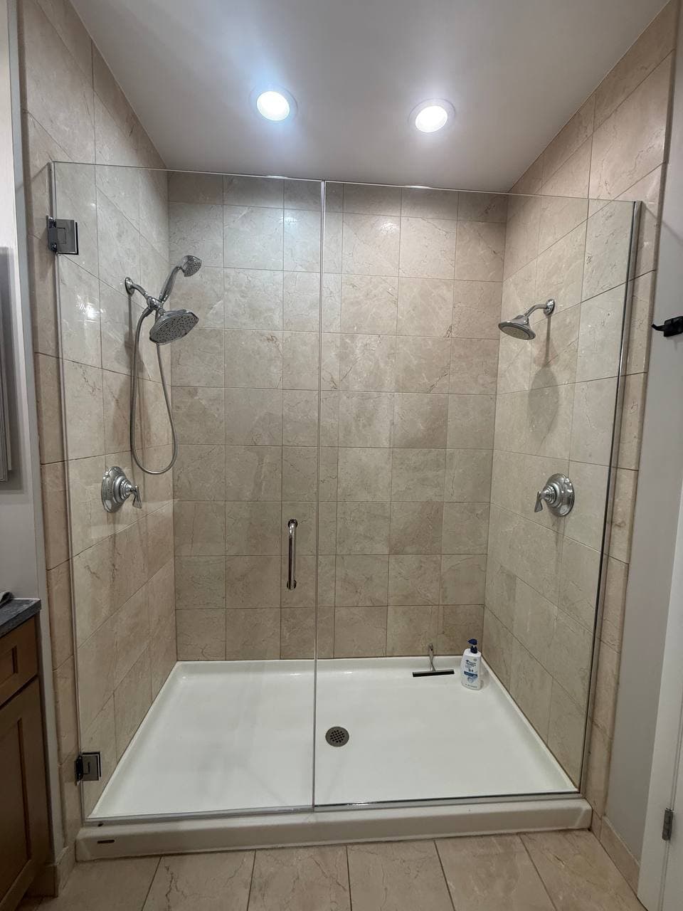 Classic bathroom renovation with tile work