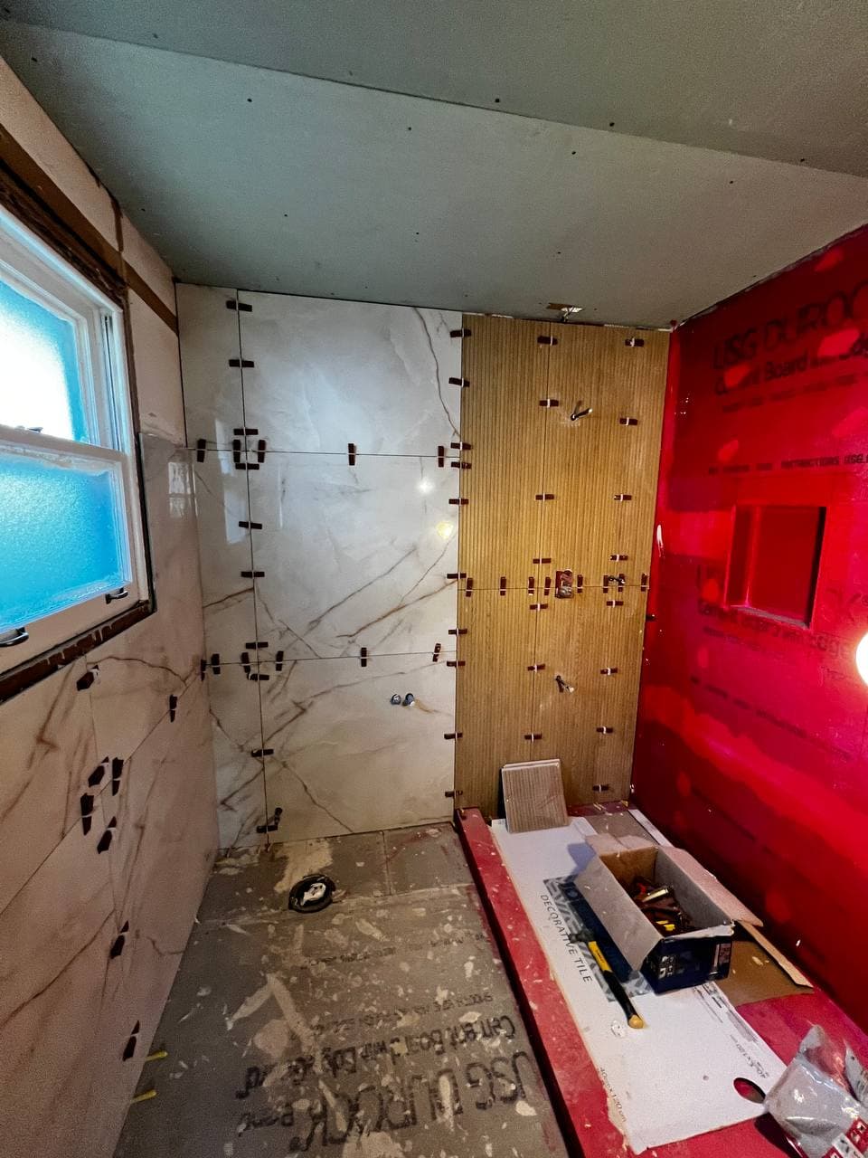 Bathroom remodel in progress