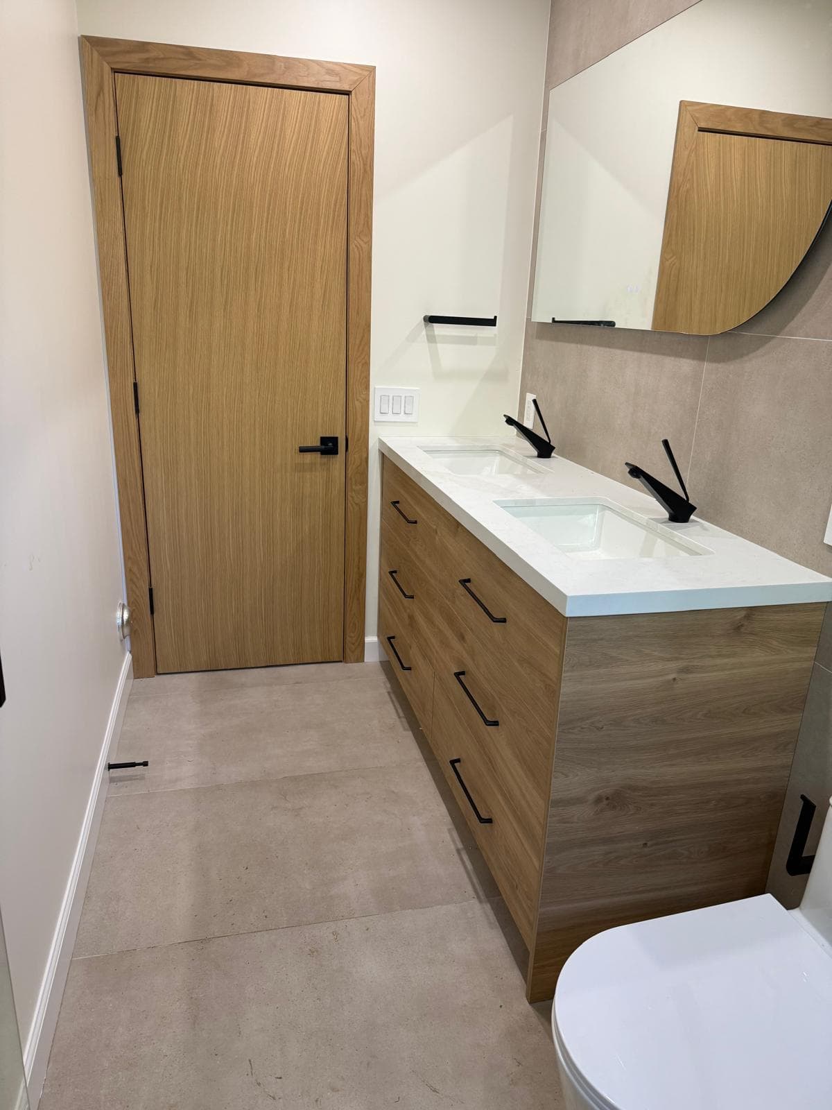 Modern bathroom renovation